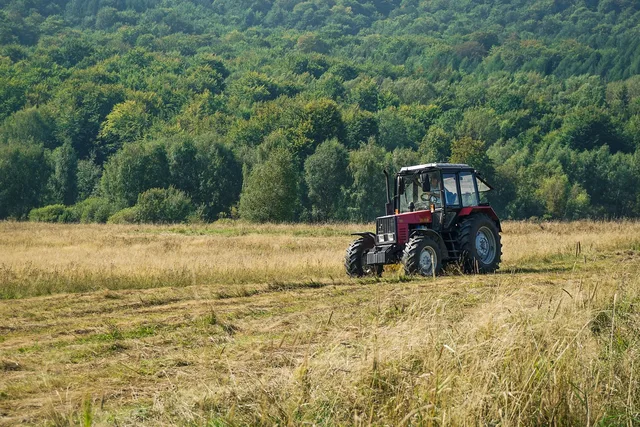 tractor, field, meadow, grass, mowing the grass, haymaking, agriculture, nature, bieszczady, poland. School District Mowing Contracts: Bid Prep and Pricing